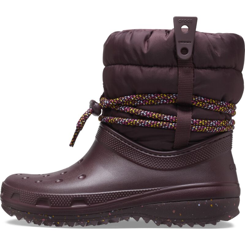 Crocs™ Classic Neo Puff Luxe Boot Women's Dark Cherry
