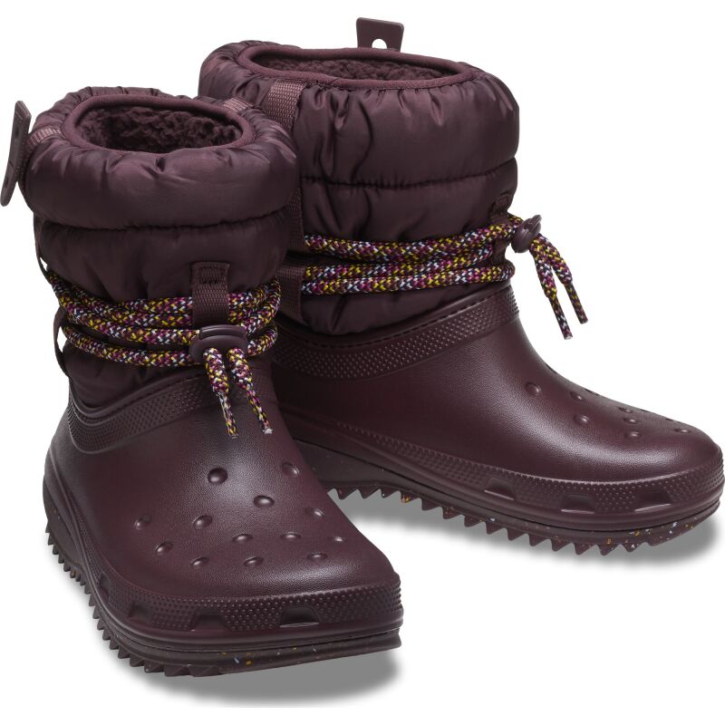 Crocs™ Classic Neo Puff Luxe Boot Women's Dark Cherry