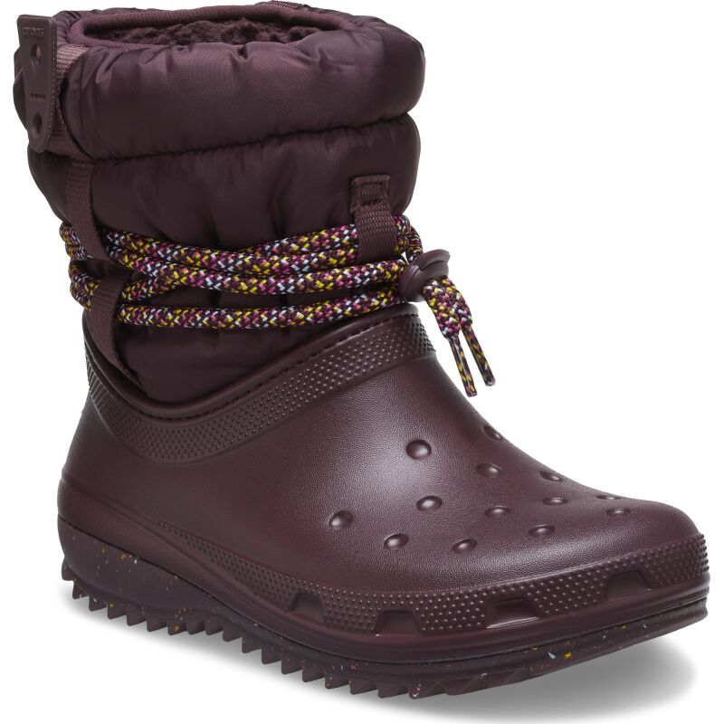 Crocs™ Classic Neo Puff Luxe Boot Women's Dark Cherry