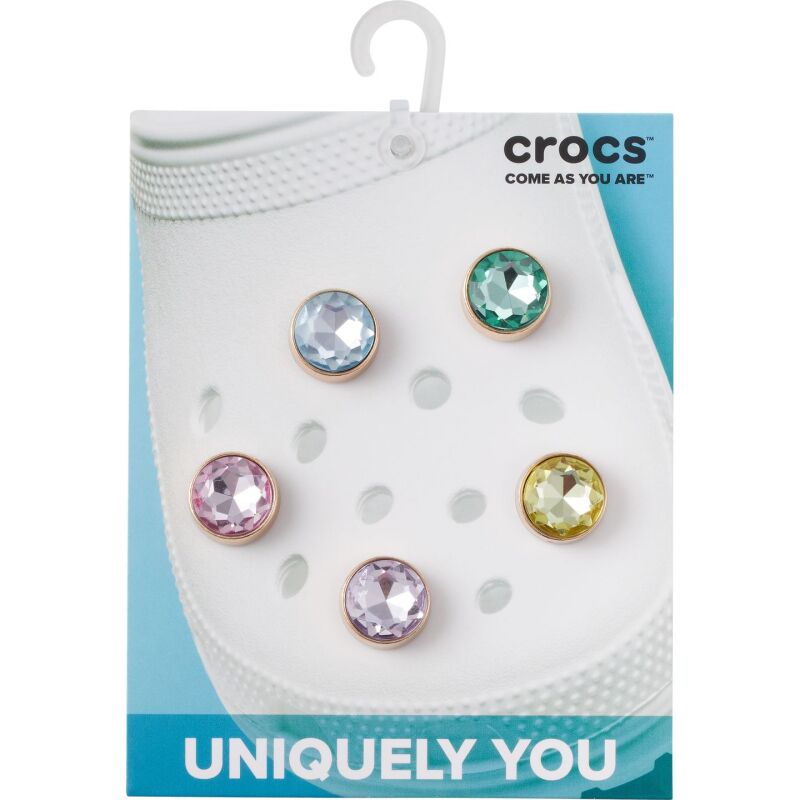 Crocs™ Jibbitz Gold and Gem 5 Pack Multi