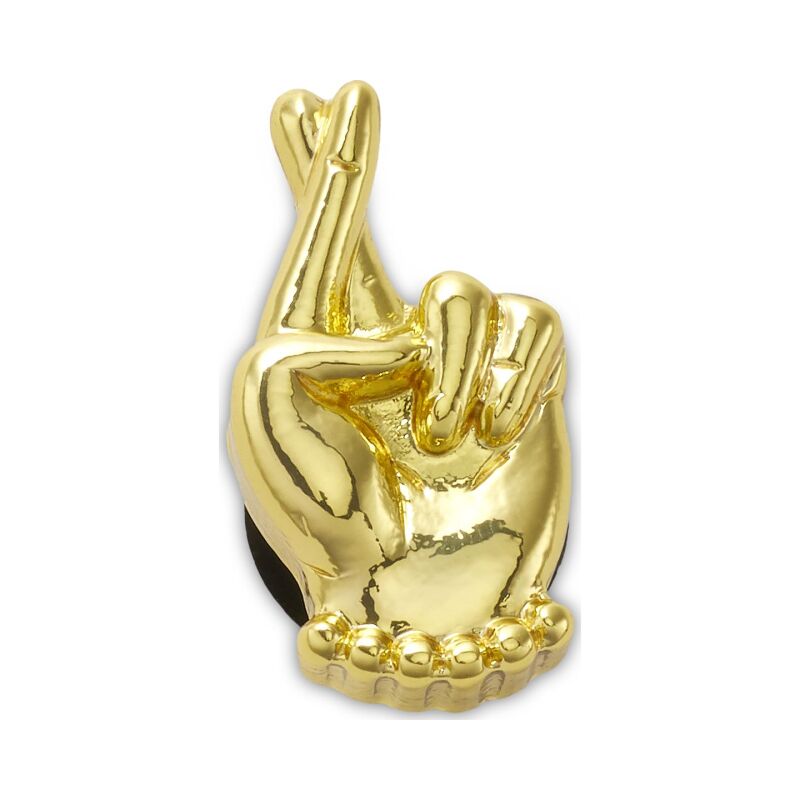Crocs™ Jibbitz Gold Fingers Crossed 