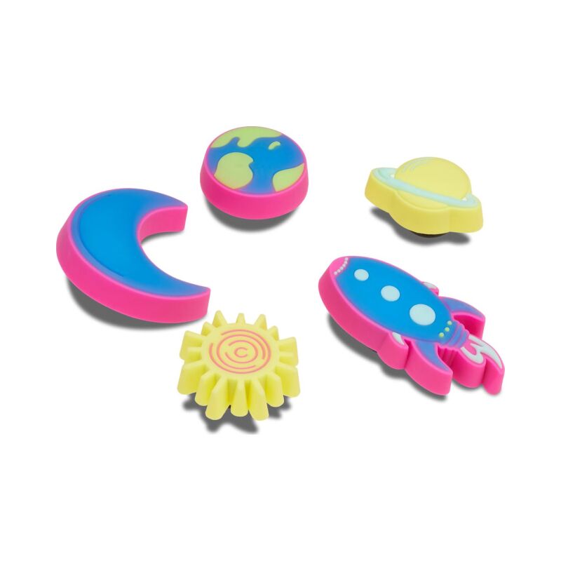 Crocs™ Jibbitz Lights Up Neon Planets 5 Pack 