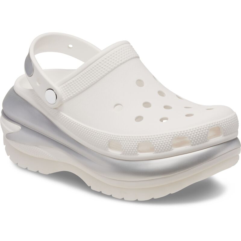 Crocs™ Mega Crush Metallic Clog White/Silver