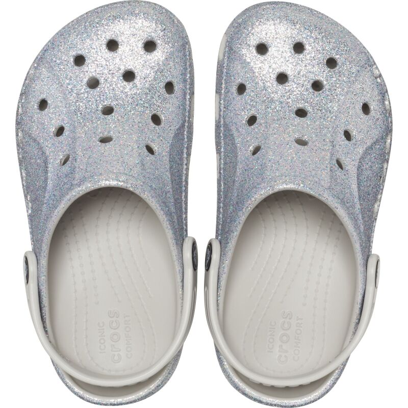 Crocs™ Baya Glitter Clog Kid's 207015 Silver