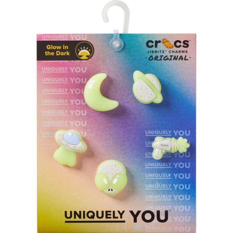 Crocs™ Jibbitz Glow In The Dark Space 5 Pack 