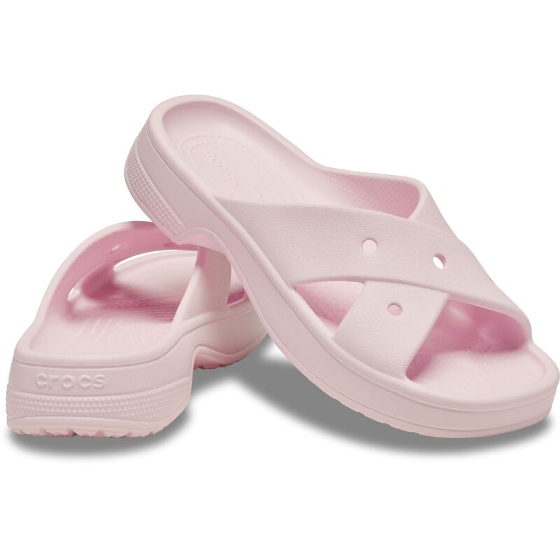 Crocs™ Womens Cross Strap Pink Milk