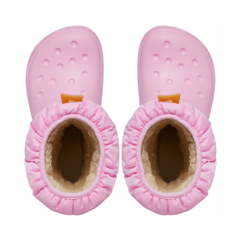 Crocs™ Classic Neo Puff Boot Kid's 207684 Pink Tweed/Gum