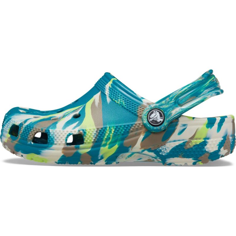 Crocs™ Classic Marbled Clog Kid's 206838 Limeade/Multi