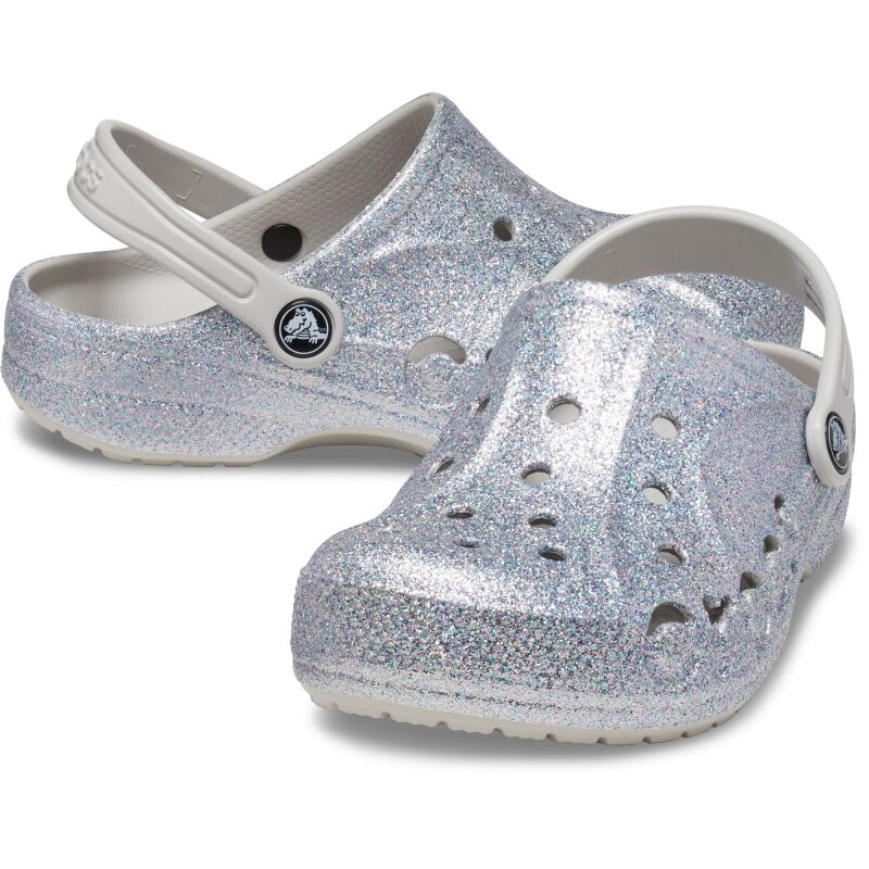 Crocs™ Baya Glitter Clog Kid's 207014 Silver