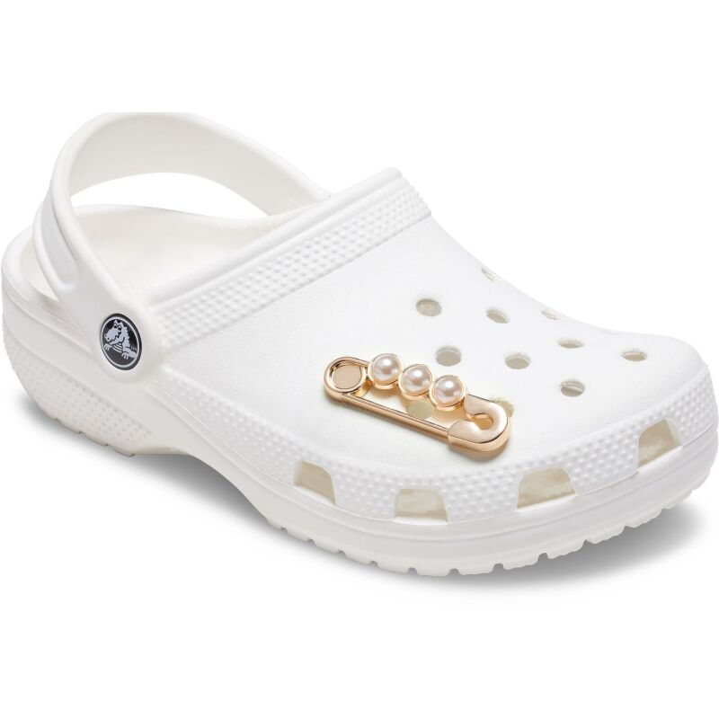 Crocs™ Jibbitz Gold And Pearl Safety Pin 