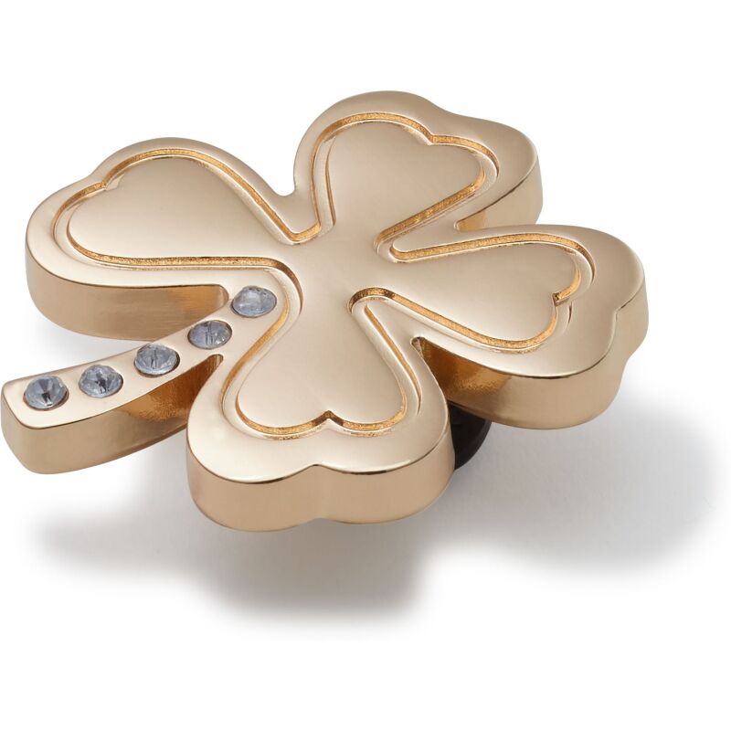 Crocs™ Jibbitz Gold Gem Clover 