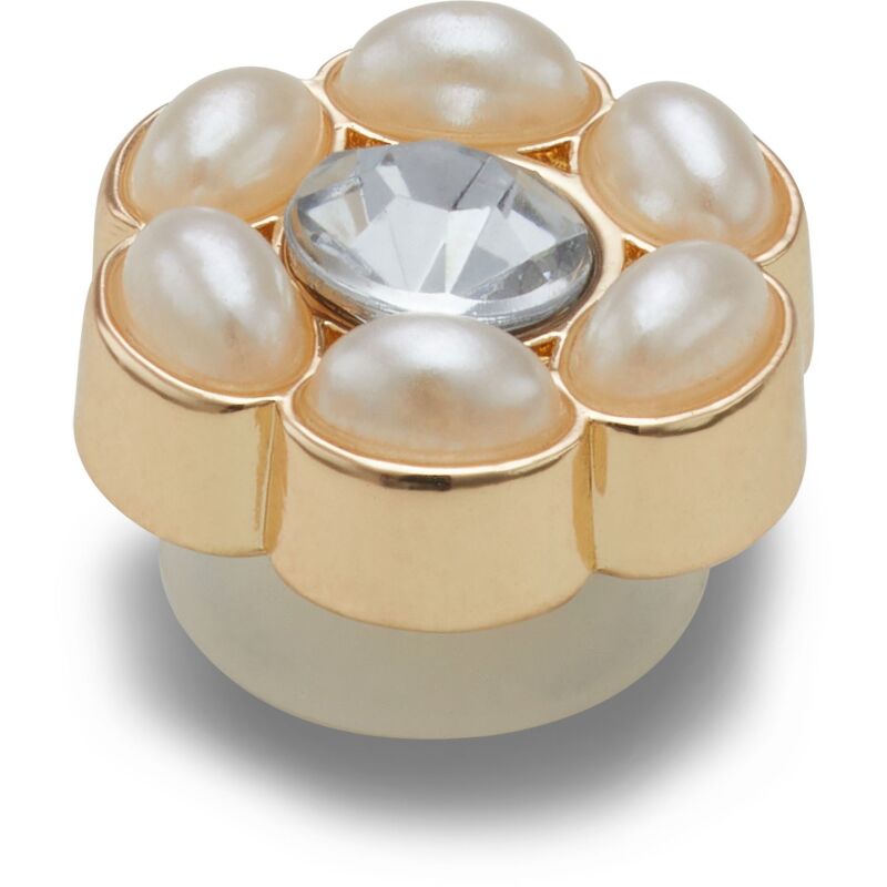 Crocs™ Jibbitz Tiny Silver And Pearl Flower 