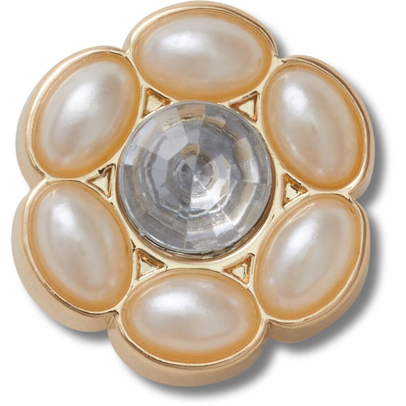 Crocs™ Jibbitz Tiny Silver And Pearl Flower 