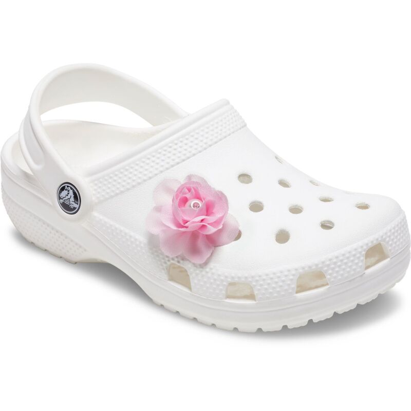 Crocs™ Jibbitz Pink Fabric Flower With Pearl 