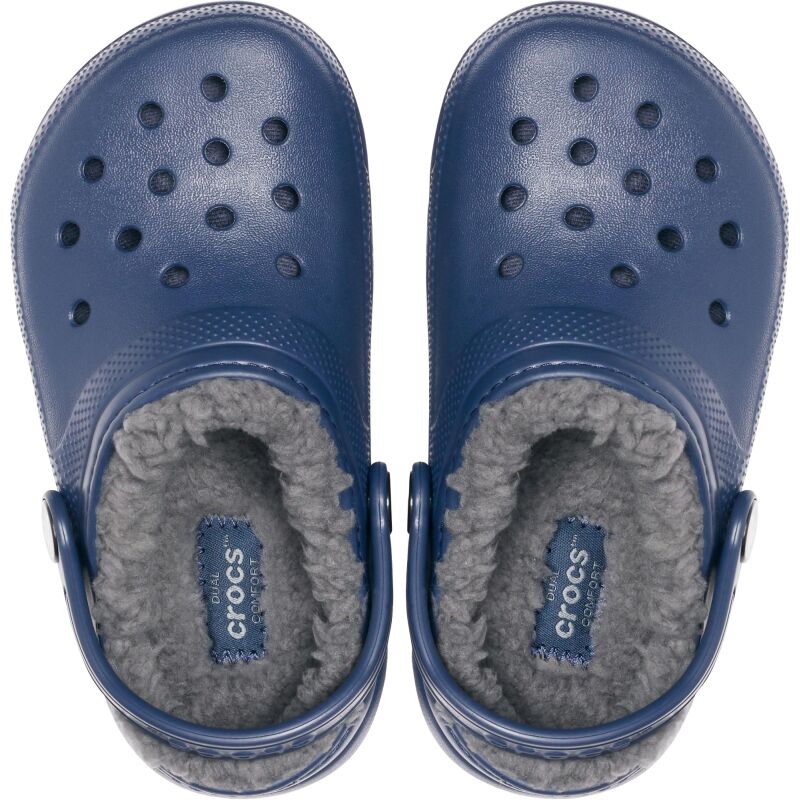 Crocs™ Classic Lined Clog Kid's 207009 Navy/Charcoal