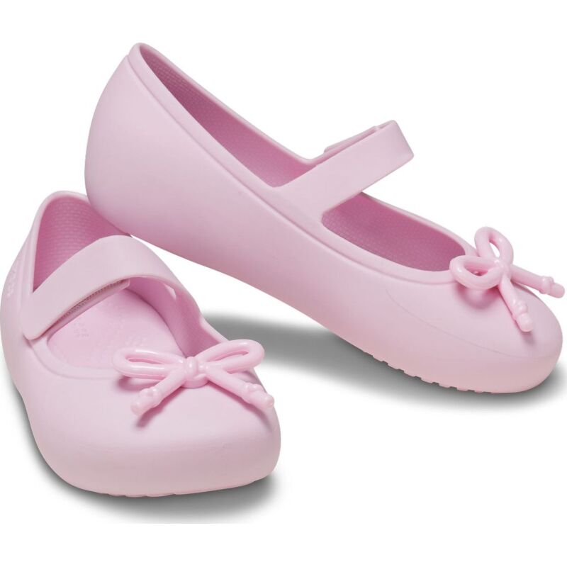 Crocs™ Brooklyn Bow Mary Jane Flat Ballerina Pink