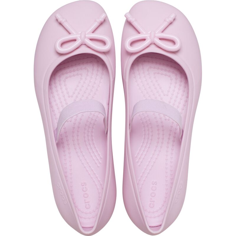 Crocs™ Brooklyn Bow Flat Kids' Ballerina Pink