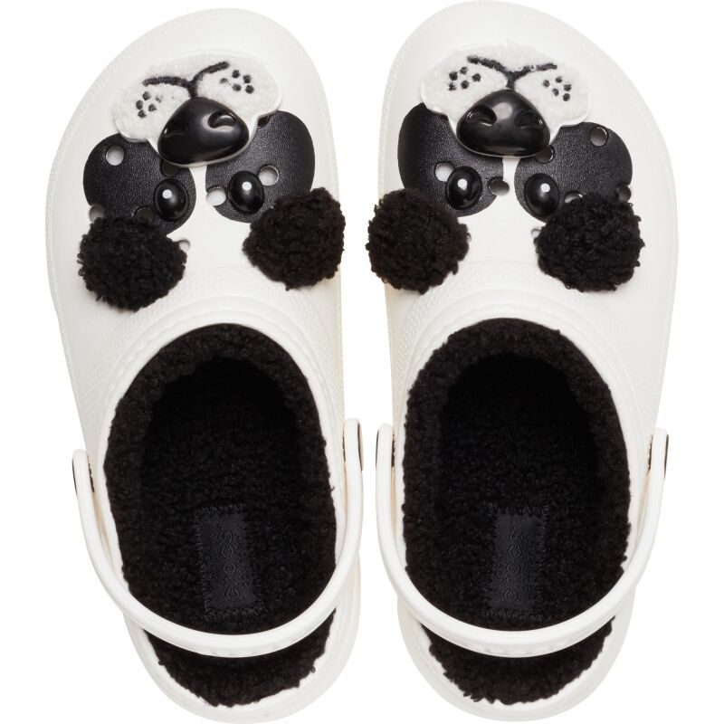 Crocs™ Classic Lined Iam Panda Bear Clog Toddler's Chalk/Black