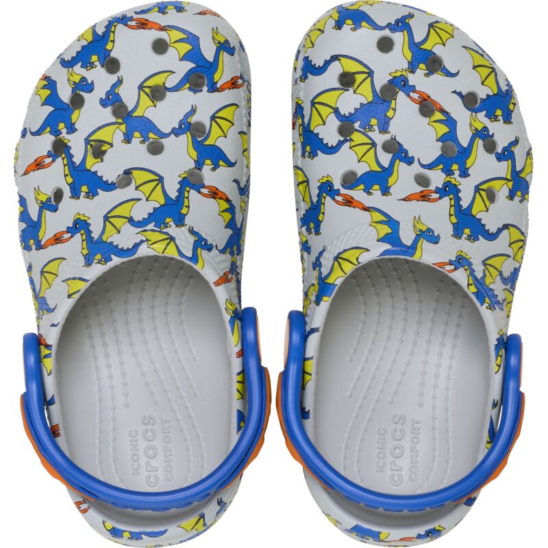 Crocs™ Classic Dragon Graphic Clog Toddlers' Atmosphere