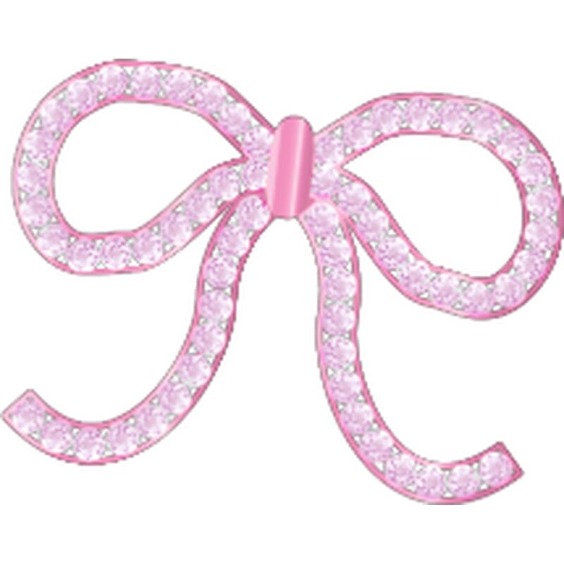 Crocs™ Jibbitz Pink Glittery Bow 