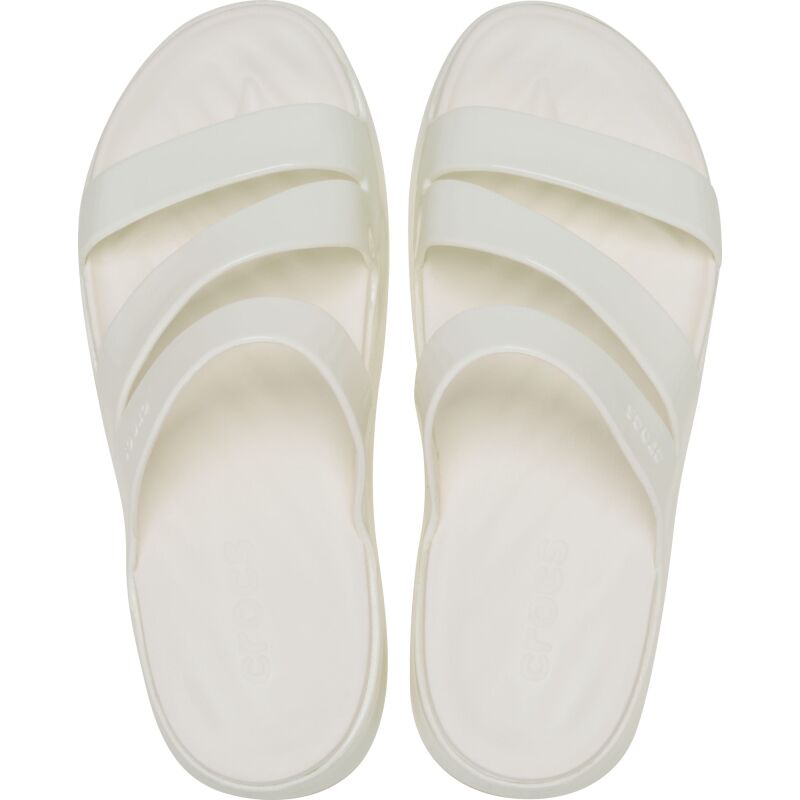 Crocs™ Getaway Patent Strappy Chalk