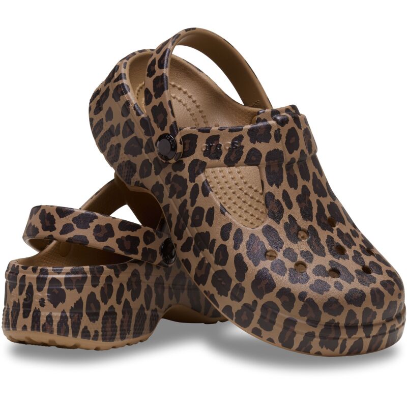 Crocs™ Classic Mary Jane Animal Clog Kids' Sepia/Leopard