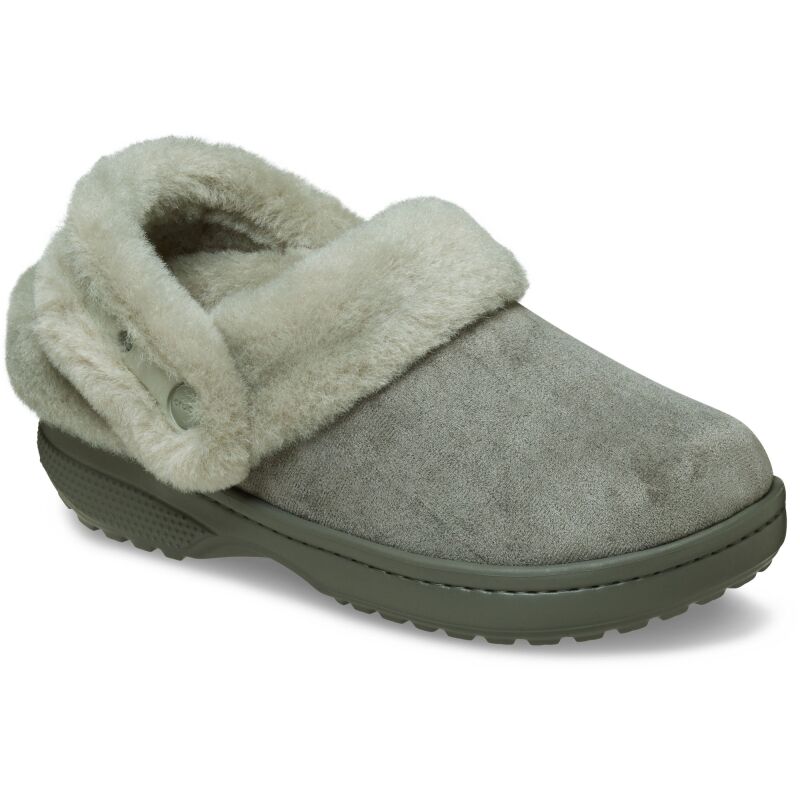 Crocs™ Classic Unfurgettable Vegan Suede Clog Galactic Grey