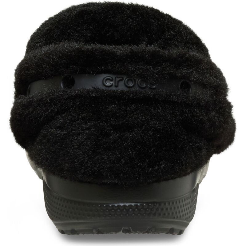 Crocs™ Classic Unfurgettable Vegan Suede Clog Black