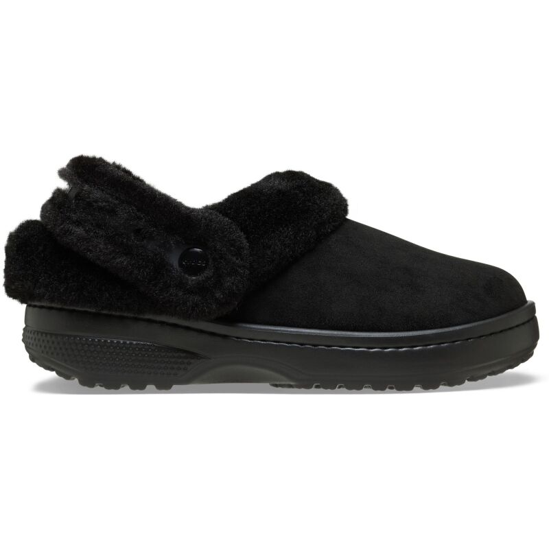 Crocs™ Classic Unfurgettable Vegan Suede Clog Black