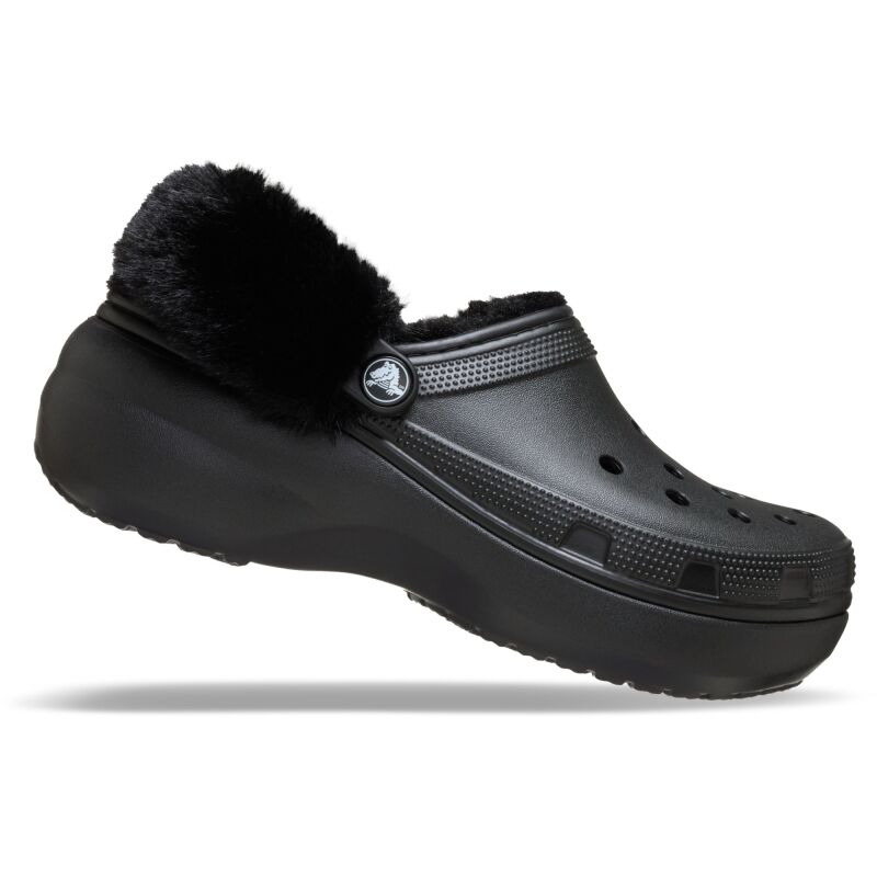Crocs™ Classic Platform Fuzz Lined Clog Women's Black