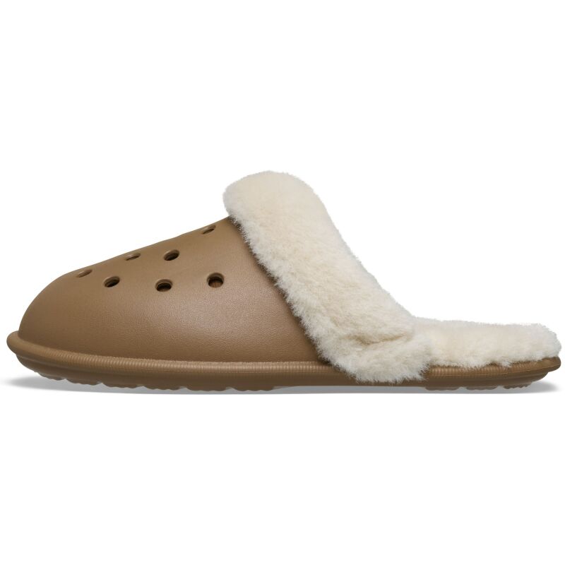Crocs™ Classic Fuzz Scuff Sepia