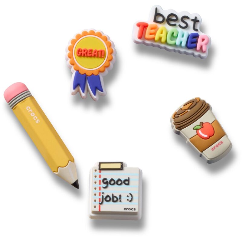 Crocs™ Jibbitz Best Teacher 5 Pack 