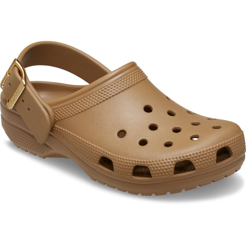 Crocs™ Classic Metallic Buckle Clog Sepia