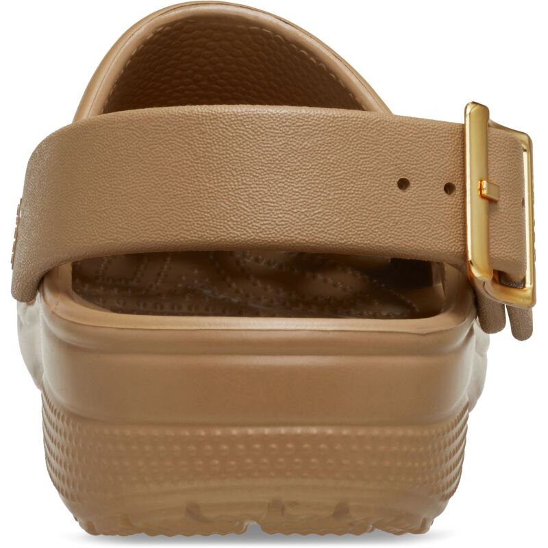 Crocs™ Classic Metallic Buckle Clog Sepia