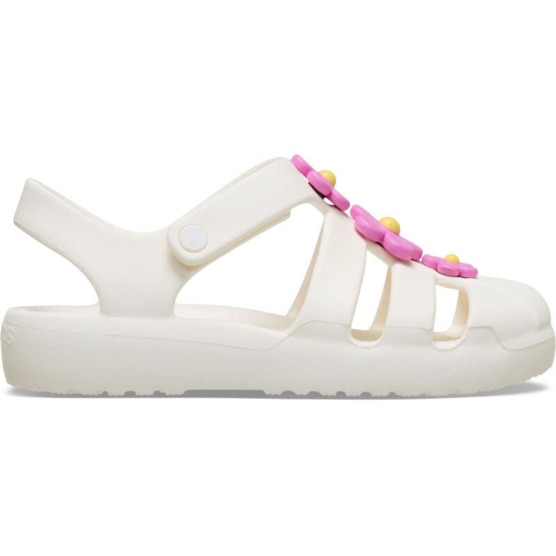 Crocs™ Classic Flower Fisherman Kids' Chalk