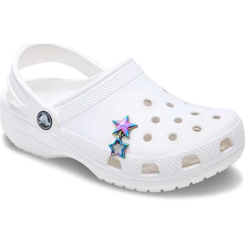 Crocs™ Jibbitz Iridescent Double Star 