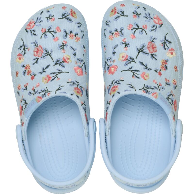 Crocs™ Classic Crafted Floral Clog Blue Frost
