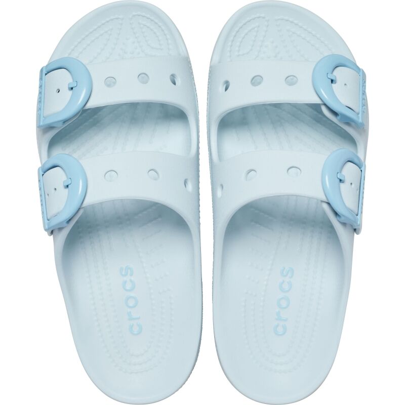 Crocs™ Saturday Enamel Buckle Sandal Women's Vapor Ice