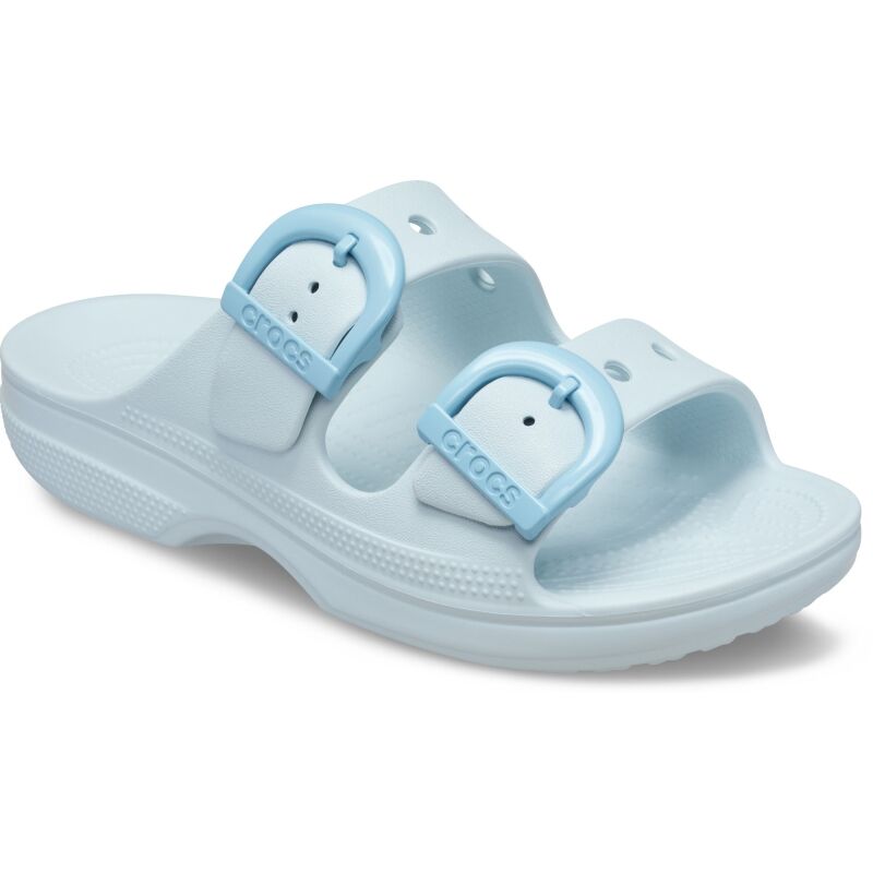 Crocs™ Saturday Enamel Buckle Sandal Women's Vapor Ice