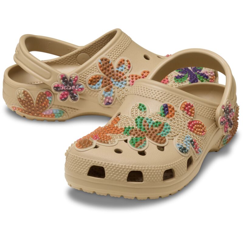Crocs™ Classic Summer Beaded Clog Beige