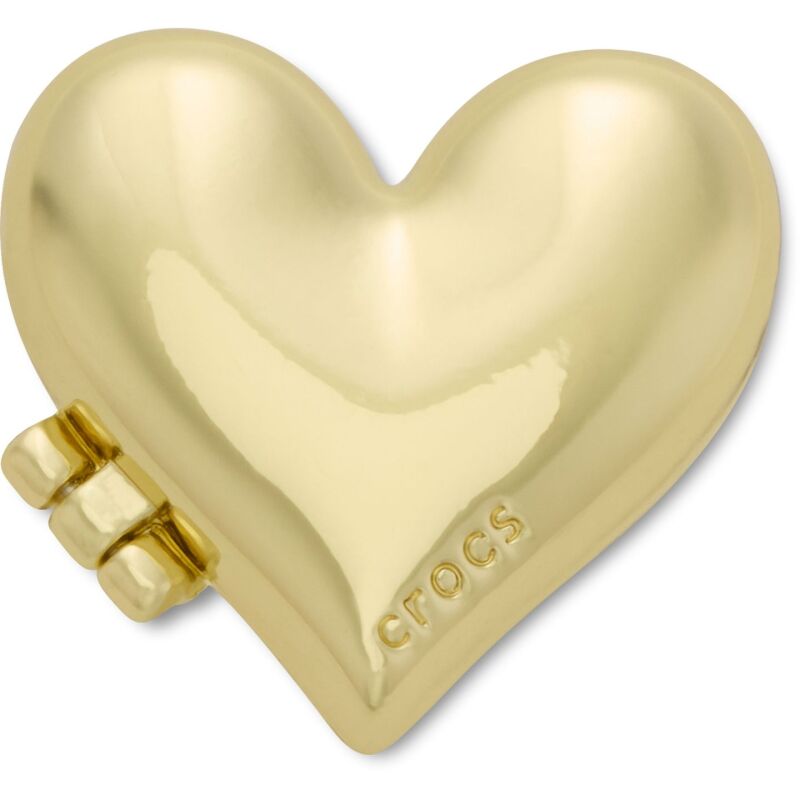 Crocs™ Jibbitz Gold Bubble Locket Heart 