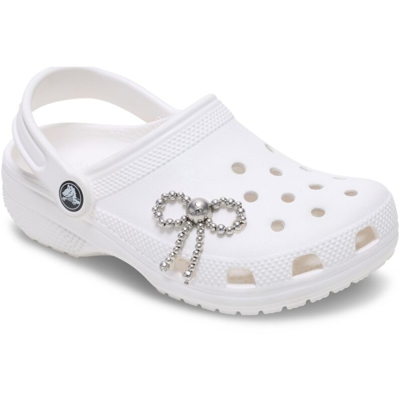 Crocs™ Jibbitz Silver Beaded Bow 