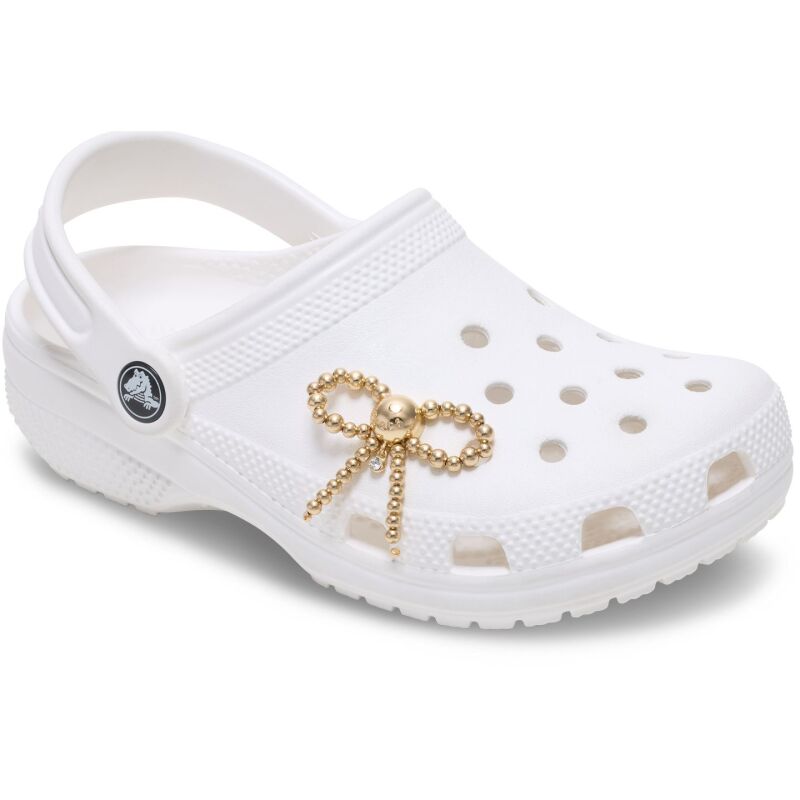 Crocs™ Jibbitz Gold Beaded Bow 
