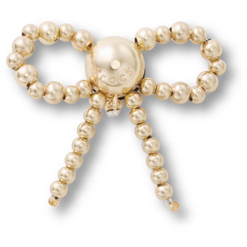 Crocs™ Jibbitz Gold Beaded Bow 