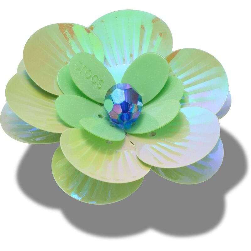 Crocs™ Jibbitz Sequin Green Flower 