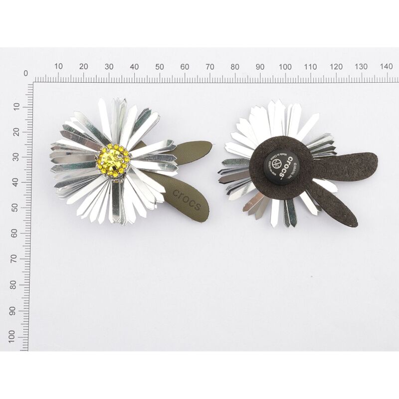 Crocs™ Jibbitz Silver Sequin Flower 