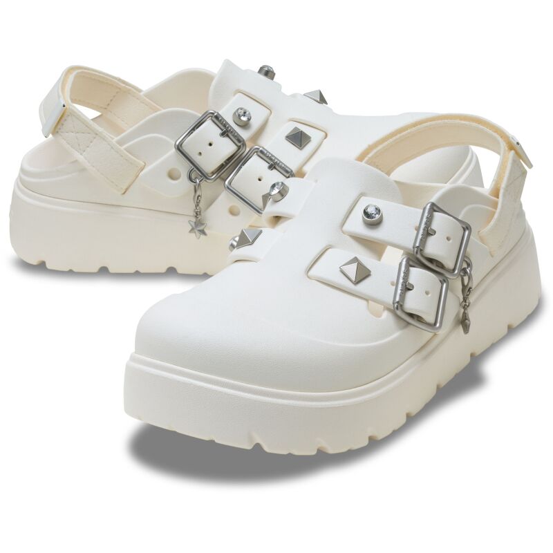 Crocs™ Loaferette Star Studded Clog Women's Chalk
