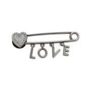 Crocs™ Jibbitz Love Safety Pin 