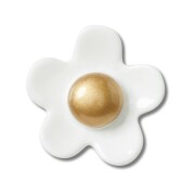 Crocs™ Jibbitz White Daisy With Gold Center 