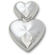 Crocs™ Jibbitz Silver Double Heart 